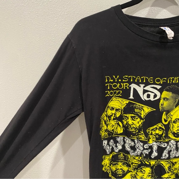 Wu-Tang NY State of Mind Tour 2022 Long Sleeve Concert Merch Shirt Black Small - Picture 4 of 7